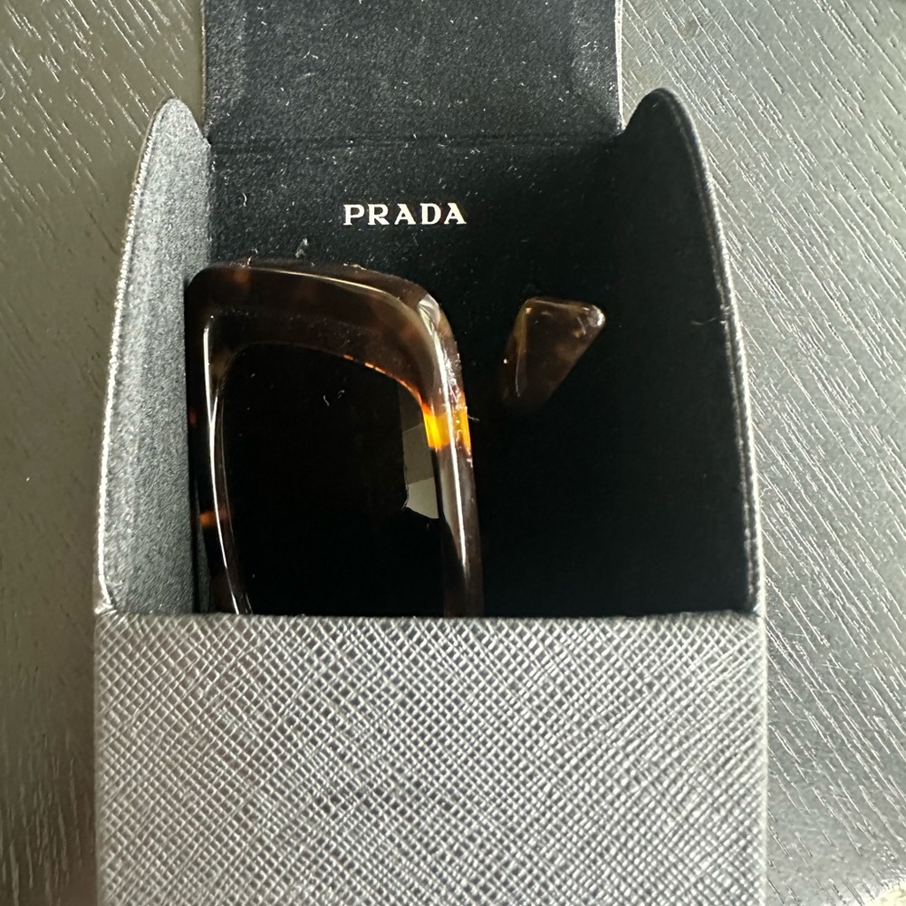 Prada Brown Tortoiseshell Sunglasses - image 7